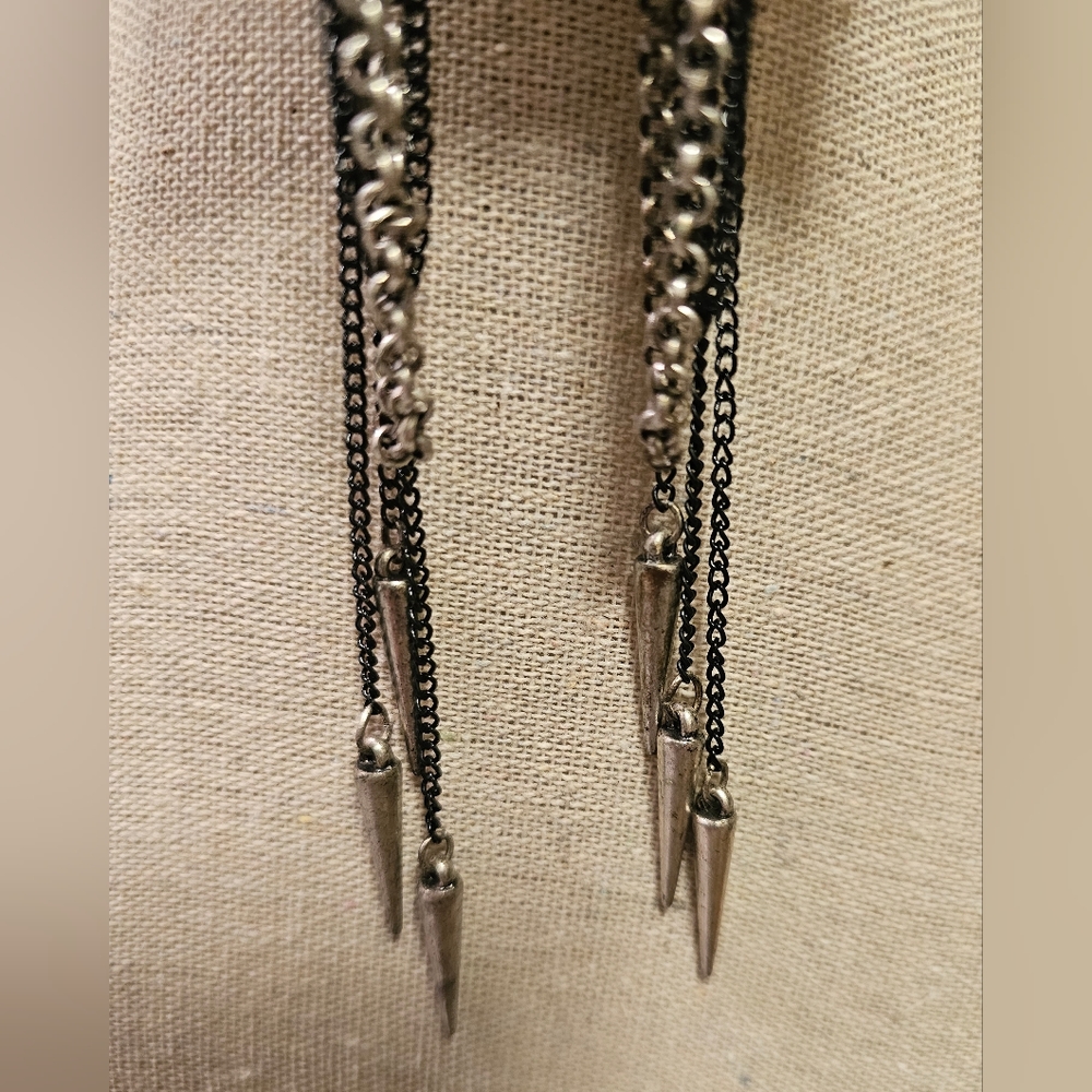 Multi Chain Earrings - Picture 2 of 4